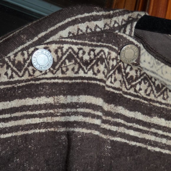 NWT Lauren Jeans Co -Ralph Lauren Striped 3 Button Shoulder Long Sleeve-Size L - Picture 2 of 4